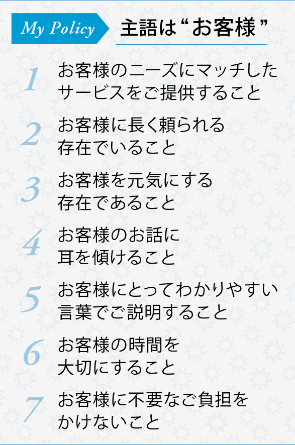 主語はお客様